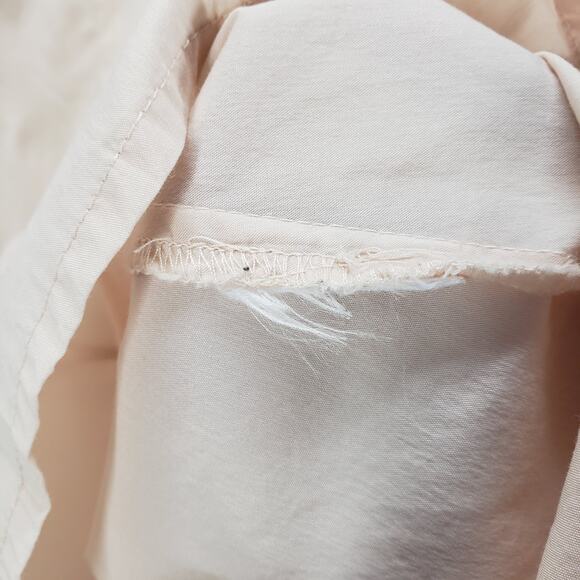 Calvin Klein Peach V-Neck Embellish Peplum Top Size Medium - Picture 13 of 13